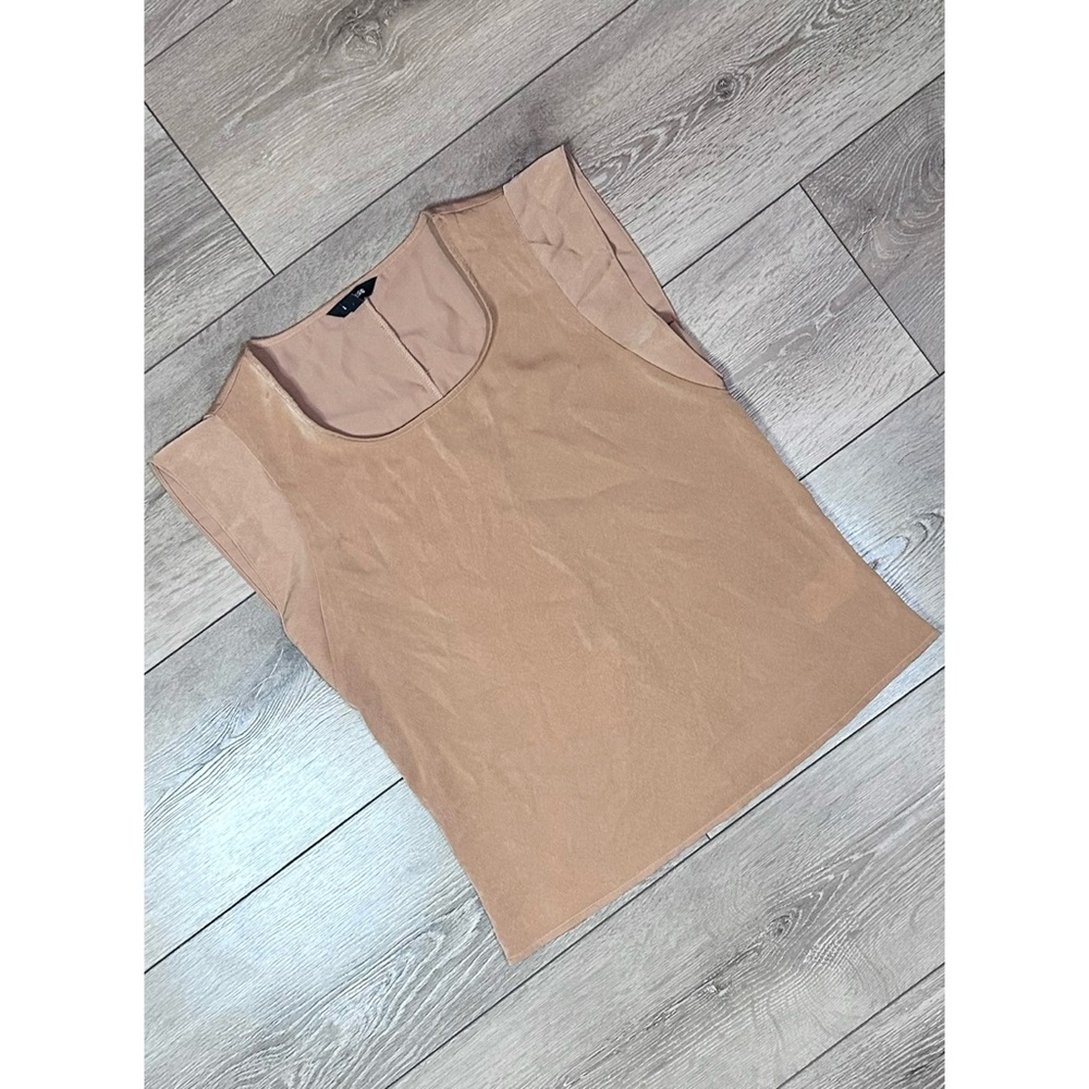 Express Satin Ruffle Tank - Picture 1 of 10